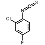 结构式 CAS# 362601-84-1, 2-氯-4-氟-1-异硫氰酸基苯