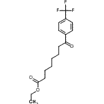 结构式 CAS# 362669-42-9, 乙基8-氧代-8-[4-(三氟甲基)苯基]辛酸酯