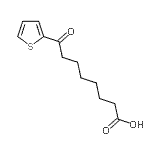 structure of CAS# 362669-55-4, 8-Oxo-8-(2-Thienyl)Octanoic Acid;8-oxo-8-(2-thienyl)octanoic acid