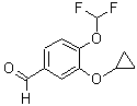 structure of CAS# 362718-98-7, 3-Cyclopropoxy-4-Difluoromethoxy-Benzaldehyde;3-(Cyclopropoxy)-4-(Difluoromethoxy)Benzaldehyde;3-Cyclopropoxy-4-Difluoromethoxy-Benzaldehyde;Fs000745