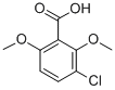 结构式 CAS# 36335-47-4, 3-氯-2,6-二甲氧基苯甲酸