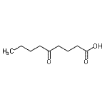 structure of CAS# 3637-15-8, 5-Oxononanoic Acid;4-n-valeryl butyric acid;5-oxo-nonanoic acid;5-Oxononanoic acid