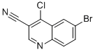 结构式 CAS# 364793-54-4, 6-溴-4-氯-喹啉-3-甲腈