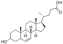 CAS#: 3664-87-7， (4R)-4-[(3R,5S,8S,9S,10S,13R,14S,17R)-3-Hydroxy-10,13-Dimethyl-2,3,4,5,8,9,11,12,14,15,16,17-Dodecahydro-1H-Cyclopenta[a]Phenanthren-17-Yl]Pentanoic Acid