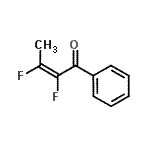 CAS 登录号：366799-75-9， (2Z)-2,3-二氟-1-苯基-2-丁烯-1-酮