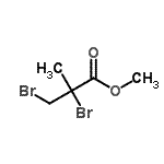 structure of CAS# 3673-79-8, Methyl 2,3-Dibromo-2-Methylpropanoate;2,3-Dibromo-2-methyl-propionic acid methyl ester;Methyl 2,3-dibromo-2-methylpropanoate #;MFCD00154484