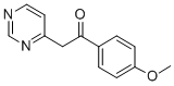 structure of CAS# 36827-95-9, 1-(4-Methoxyphenyl)-2-Pyrimidin-4-Ylethanone