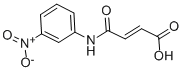 结构式 CAS# 36847-90-2, 4-(3-硝基苯胺基)-4-氧代丁-2-烯酸