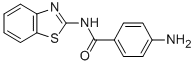 结构式 CAS# 36855-80-8, 4-氨基-N-2-苯并噻唑基-苯甲酰胺