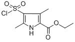 structure of CAS# 368869-88-9, Ethyl 4-(Chlorosulfonyl)-3,5-Dimethyl-1H-Pyrrole-2-Carboxylate;1H-Pyrrole-2-Carboxylicacid, 4-(Chlorosulfonyl)-3,5-Dimethyl-, Ethyl Ester;4-(Chlorosulfonyl)-3,5-Dimethyl-1H-Pyrrole-2-Carboxylicacid Ethyl Ester;Ethyl 4-(Chlorosulphonyl)-3,5-Dimethyl-1H-Pyrrole-2-Carboxylate