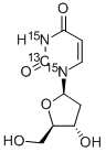 CAS 登录号：369656-76-8， 2'-脱氧尿苷-2-13C,1,3-15N2