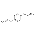 structure of CAS# 3698-32-6, 1-Allyl-4-Ethoxybenzene;3-(4-Ethoxyphenyl)-1-propene;MFCD09801155