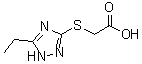 结构式 CAS# 371126-60-2, [(5-乙基-1H-1,2,4-三唑-3-基)硫基]乙酸