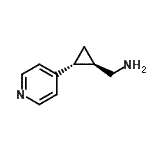 CAS 登录号：372184-01-5， 1-[(1R,2R)-2-(4-吡啶基)环丙基]甲胺