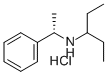 structure of CAS# 374790-92-8, (S)-(-)-N-(3-Pentyl)-1-Phenylethylamine Hydrochloride