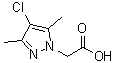 结构式 CAS# 374913-86-7, (4-氯-3,5-二甲基-1H-吡唑-1-基)乙酸