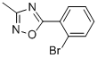 structure of CAS# 375857-64-0, 5-(2-Bromophenyl)-3-Methyl-1,2,4-Oxadiazole;5-(2-Bromophenyl)-3-Methyl-1,2,4-Oxadiazole 97%;5-(2-BROMOPHENYL)-3-METHYL-1,2,4-OXADIAZOLE