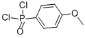 structure of CAS# 37632-18-1, 4-Methoxyphenylphosphonic Dichloride;1-Dichlorophosphoryl-4-Methoxy-Benzene;(P-Methoxyphenyl)Phosphonic Dichloride;4-16-00-01112 (Beilstein Handbook Reference)