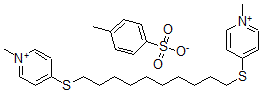 CAS 登录号：3785-02-2， 1,10-二(N-甲基吡啶鎓-4-硫代)-N-癸烷二-对甲苯磺酸盐