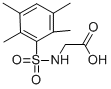 结构式 CAS# 379250-94-9, N-[(2,3,5,6-四甲基苯基)磺酰基]-甘氨酸
