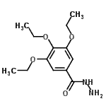 结构式 CAS# 379254-36-1, 3,4,5-三乙氧基苯甲酰肼