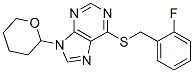 CAS#: 3799-60-8， 6-[(2-Fluorophenyl)Methylsulfanyl]-9-(Oxan-2-Yl)Purine