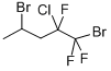 structure of CAS# 380-57-4, 1,4-Dibromo-2-Chloro-1,1,2-Trifluoropentane;1,4-DIBROMO-2-CHLORO-1,1,2-TRIFLUOROPENTANE;2-CHLORO-1,4-DIBROMO-1,1,2-TRIFLUOROPENTANE