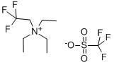 structure of CAS# 380230-73-9, 2,2,2-Trifluoroethyl Triethylammonium Triflate;2,2,2-TRIFLUOROETHYL TRIETHYLAMMONIUM TRIFLUOROMETHANESULPHONATE;2,2,2-TRIFLUOROETHYL TRIETHYLAMMONIUM TRIFLUOROMETHANESULFONATE;2,2,2-TRIFLUOROETHYL TRIETHYLAMMONIUM TRIFLATE