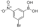 结构式 CAS# 380430-48-8, (3-溴-5-硝基苯基)硼酸