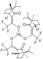 结构式 CAS# 38054-03-4, D-3-三氟乙酰基樟脑酸镱