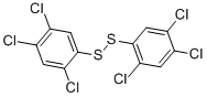 structure of CAS# 3808-87-5, Bis(2,4,5-Trichlorophenyl) Disulfide;1,2,4-Trichloro-5-(2,4,5-Trichlorophenyl)Disulfanyl-Benzene;Bis(2,4,5-Trichlorophenyl)Disulfide;Zinc01762672
