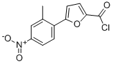 结构式 CAS# 381178-60-5, 5-(2-甲基-4-硝基苯基)呋喃-2-甲酰氯