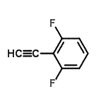 structure of CAS# 381723-16-6, 2-Ethynyl-1,3-Difluorobenzene;2,6-Difluorophenylacetylene;2-ethynyl-1,3-difluoro-benzene
