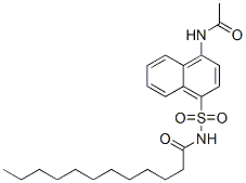CAS#: 3818-72-2， N-(4-Acetamidonaphthalen-1-Yl)Sulfonyldodecanamide