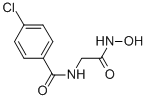 structure of CAS# 38274-54-3, 4-Chloro-N-[2-(Hydroxyamino)-2-Oxoethyl]Benzamide;4-Chloro-N-[2-(Hydroxyamino)-2-Oxo-Ethyl]Benzamide;4-Chloro-N-[2-(Hydroxyamino)-2-Keto-Ethyl]Benzamide;4-Chloro-N-(2-(Hydroxyamino)-2-Oxoethyl)Benzamide