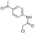 结构式 CAS# 38283-38-4, N-(4-乙酰基苯基)-2-氯乙酰胺