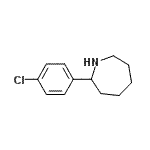 结构式 CAS# 383129-18-8, 2-(4-氯苯基)氮杂环庚烷