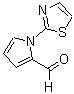 structure of CAS# 383136-31-0, 1-(1,3-Thiazol-2-Yl)-1H-Pyrrole-2-Carbaldehyde;1-(1,3-Thiazol-2-Yl)-1H-Pyrrole-2-Carbaldehyde(SALTDATA: FREE);1-(1,3-THIAZOL-2-YL)-1H-PYRROLE-2-CARBALDEHYDE