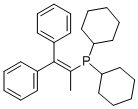 结构式 CAS# 384842-24-4, 2-(二环己基膦基)-1,1-二苯基-1-丙烯