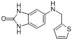 结构式 CAS# 384858-25-7, 5-(噻吩-2-基甲基氨基)-1,3-二氢苯并咪唑-2-酮