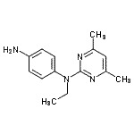 结构式 CAS# 387358-43-2, N-(4,6-二甲基-2-嘧啶基)-N-乙基-1,4-苯二胺