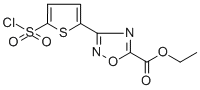 结构式 CAS# 388088-70-8, 3-[5-(氯磺酰基)-2-噻吩基]-1,2,4-恶二唑-5-羧酸乙酯