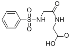 structure of CAS# 389070-77-3, (2-Benzenesulfonylamino-Acetylamino)-Acetic Acid;2-[[1-Oxo-2-(Phenylsulfonylamino)Ethyl]Amino]Acetate;2-[2-(Phenylsulfonylamino)Ethanoylamino]Ethanoate;Zinc01840280