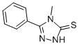 structure of CAS# 38942-51-7, 2,4-Dihydro-4-methyl-5-phenyl-3H-1,2,4-triazole-3-thione;Ent 25,558-X;G-32465;Geigy G-32465