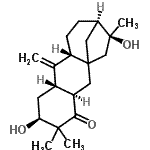 CAS#: 39012-11-8， (3R,6S,8S,10R,13R,14S)-6,14-Dihydroxy-5,5,14-Trimethyl-9-Methylenetetracyclo[11.2.1.0<Sup>1,10</Sup>.0<Sup>3,8</Sup>]Hexadecan-4-One