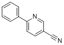structure of CAS# 39065-54-8, 6-Phenylnicotinonitrile;6-Phenylpyridine-3-Carbonitrile, 3-Cyano-6-Phenylpyridine;6-PHENYLNICOTINONITRILE 97+%3-CYANO-6-PHENYLPIRIDINE;6-Phenylnicotinonitrile 97+%