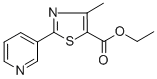 结构式 CAS# 39091-00-4, 4-甲基-2-吡啶-3-基-1,3-噻唑-5-羧酸乙酯