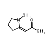 CAS 登录号：39178-30-8， (1Z)-1-(1-甲基-2-吡咯烷基亚基)丙酮