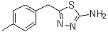 structure of CAS# 39181-45-8, 5-(4-Methylbenzyl)-1,3,4-Thiadiazol-2-Amine;1,3,4-thiadiazol-2-amine, 5-[(4-methylphenyl)methyl];1,3,4-thiadiazol-2-amine, 5-[(4-methylphenyl)methyl]-;5-(4-methylbenzyl)-1,3,4-thiadiazol-2-amine