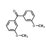 structure of CAS# 39193-85-6, Bis(3-Methoxyphenyl)Methanone;3,3'-Dimethoxybenzophenone;bis(3-methoxyphenyl)methanone;MFCD01311539